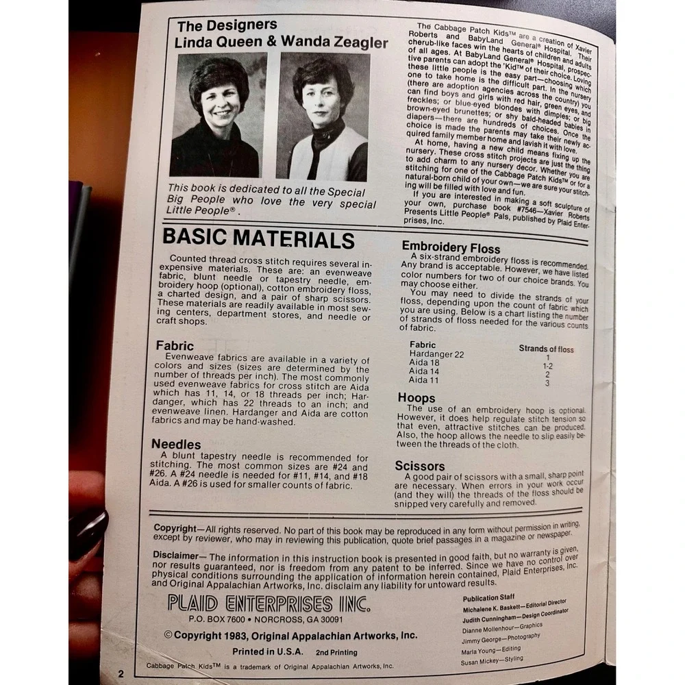 Plaid Enterprises vintage 1983